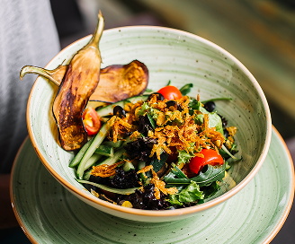 Photo du plat Salade de roquette et ses légumes croustillants